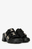 Bottega Veneta Black Leather Nylon 'Flash 45mm' Sandals Size 39