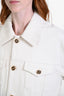 Versace White 'La Medusa' Denim Jacket Size 50
