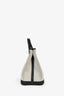 Hermès White Canvas/Black Leather Negonda Garden Party 30
