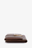 Saint Laurent Vintage Brown Leather Y Ligne Tri-Fold Wallet