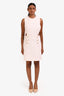 Sandro Pink Tweed Cut-Out Sleeveless Mini Dress Size 40