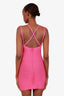 Herve Leger Pink Bandage Strappy Mini Dress Size S