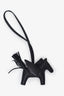Hermès 2021 So Black Lizard Touch Grigri Rodeo Pegase Horse Bag Charm PM