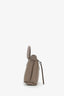 Longchamp Taupe Coated Canvas Mini Pouch