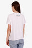 Pre-loved Chanel™ x Pharrell Williams 2019 White Crystal Embellished T-Shirt Size S