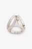 Hermès Silver Tone Trio Scarf 90 Ring