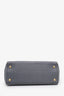 Fendi Grey Grained Leather Small 2Jours Tote with Strap