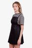Prada Black Nylon Babydoll Mini Dress Size 38