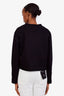 Proenza Schouler Black Cotton Heart Cut-Out Top Size S