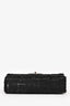 Pre-loved Chanel™ 2002/03 Black Tweed Medium Double Flap Bag