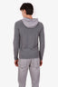 Loro Piana Grey Cotton Knit Hoodie Size S Mens