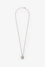 Tiffany & Co. Sterling Silver 'Return to New York' Heart Tag Pendant Dog Tag Chain Necklace