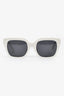 Celine White Acetate Cat Eye Sunglasses