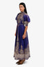 Zimmermann Purple Ramie Paisley 'Anneke Swing' Maxi Dress Size 0