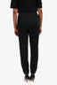 Moncler Black Cotton Logo Patch Draw Strings Sweat Pants Size S