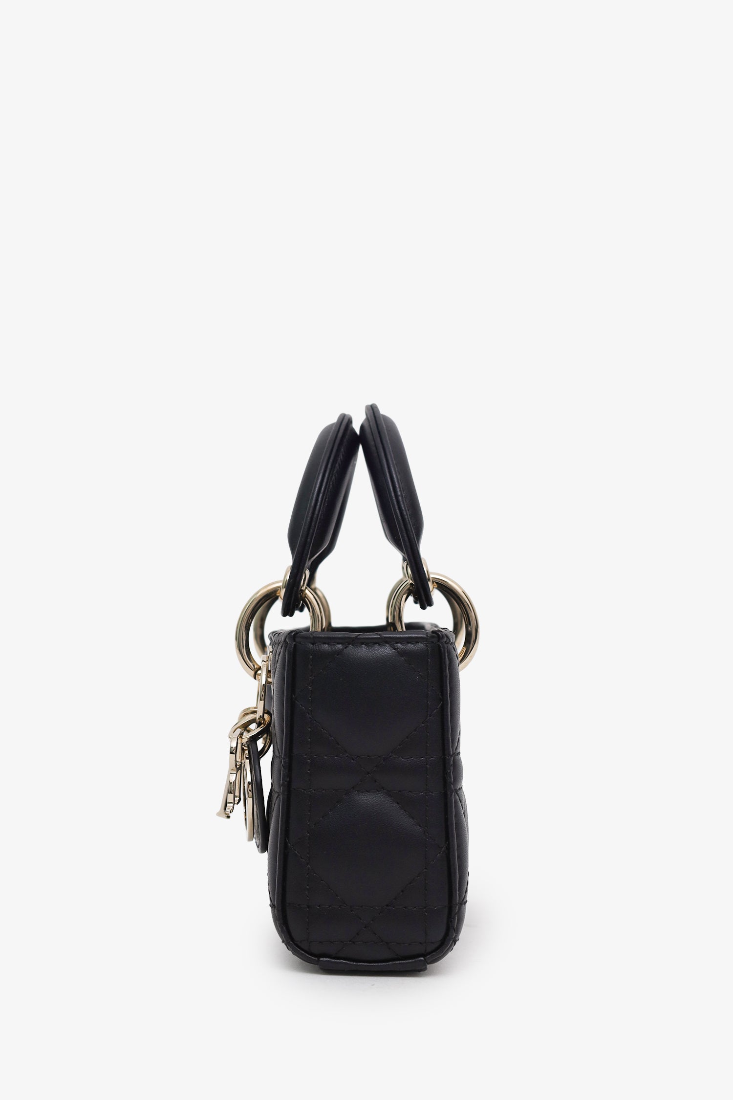Christian Dior Black Lady D-Joy Micro Bag With Strap – Mine & Yours