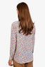 Saint Laurent Multicolour Silk Button Up Blouse Size 42
