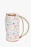 Hermès White/Multi Canvas 'Petit Chalutier' Duffle Bag Kids
