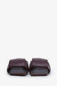 Loewe Burgundy Leather Origami 45 Sandals Size 35