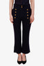 Chloe Navy Blue Buttoned Trousers Size 36