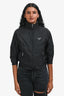 Prada 2024 Black Re-Nylon Cropped Sleeve Lightweight Jacket Size 38