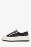 Christian Dior Black/White Canvas Sneakers Size 37.5