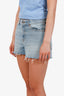 Gucci Blue Denim Angry Cat Shorts Size 26