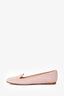 Valentino Pink Crystal-Studded Loafers Size 38