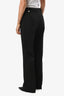Ganni Black Straight Leg Trousers Size 38