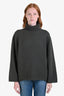 Toteme Military Green Wool Cashmere Turtle Neck Long Sleeve Sweater Size XXS