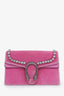 Gucci Pink Velvet Super Mini Dionysus Crossbody Bag