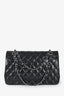 Pre-loved Chanel™ 2011 Black Lambskin Small Double Flap SHW