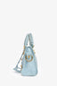 Balenciaga 2014 Blue Leather Mini City Bag with Strap