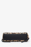 Pre-loved Chanel™ Métiers d'art 2026 Black/Leopard Print Tweed Small Shopping Bag