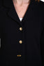 Pre-loved Chanel™ 1990s Navy Wool Long Blazer Jacket Size 40