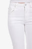 Brunello Cucinelli White Denim Straight Leg Jeans Size 2