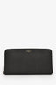 Givenchy Black Leather Large Zip Wallet