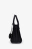 Saint Laurent Black Smooth Leather Nano Sac De Jour Top Handle with Strap