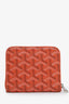 Goyard Orange Goyardine Matignon Mini Compact Wallet
