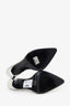 Alexander Wang White Leather Studded Slingbacks Size 39