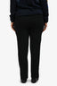 Stella McCartney Black Cinched Waist Tapered Pants Size 44