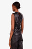 Simkhai Faux Leather Draped 'Wynter' Sleeveless Top Size 4