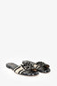 Christian Dior White/Black Fabric 'Miss Dior' Sandals Size 39