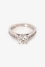 Platinum 1.00 cwt Natural Diamond Engagement Ring Size 5.5