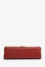 Pre-loved Chanel™ 2017-2018 Red Chevron Braided Top Handle Flap Bag
