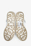 Alexander McQueen White/Black Leather Oversized Platform Sneakers Size 36