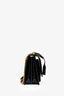 Saint Laurent 2020 Black Croc-Embossed Medium Sunset Bag