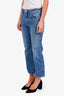 AMO Blue Straight Leg Cropped Jeans Size 27
