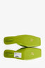 Prada Green Satin Square Toe Mules Size 39
