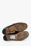Gucci Black Leather Interlocking G Horsebit Loafer Size 8